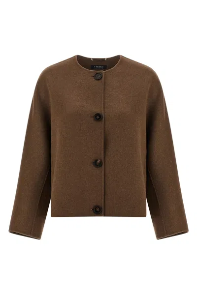 Max Mara 'kate' Coat In Brown
