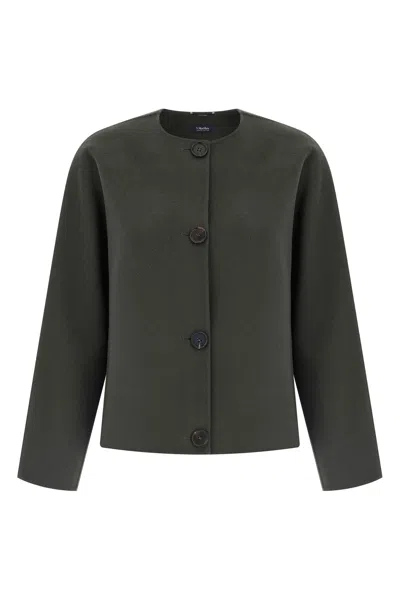Max Mara 'kate' Coat In Green
