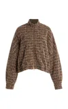 Max Mara Katia Cotton-wool Jersey Jacket In Multi