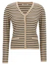 Max Mara Kenya Sweaters And Cardigans Beige In White