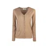 Max Mara Long-sleeved Sweater In Brown