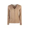 Max Mara Long-sleeved Sweater In Brown