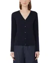 Max Mara Kenya Ultramarine Cardigan Sweater In Blue