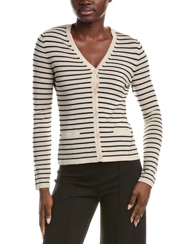 Max Mara Kenya Wool Cardigan In White