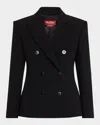 Max Mara Women's Key Double Breasted Blazer In Black