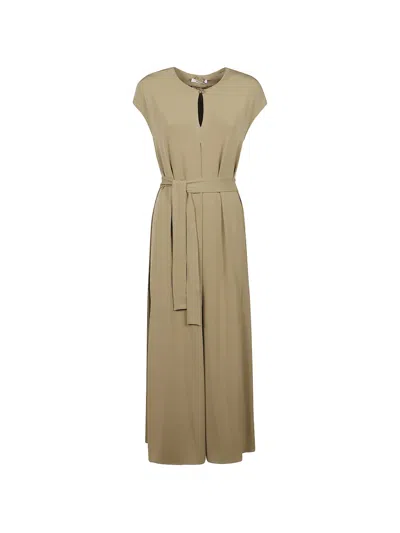 Max Mara Keyhole-detail Maxi Dress In Green