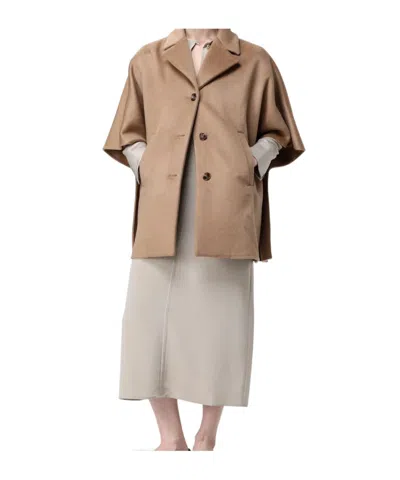 Max Mara Keyhole-detail Midi Dress In Brown