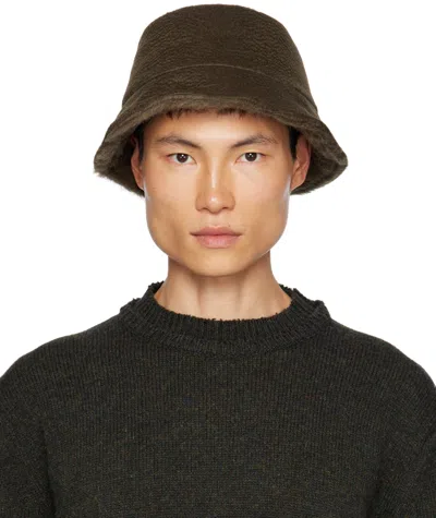 Max Mara Khaki Fiducia Bucket Hat In 043 Kaki