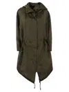 Max Mara Women's Tambuto - Silk Organza Oversize Parka In Green