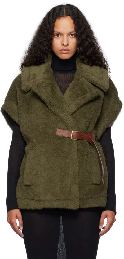 Max Mara Khaki Newabavo Jacket In 016 Kaki
