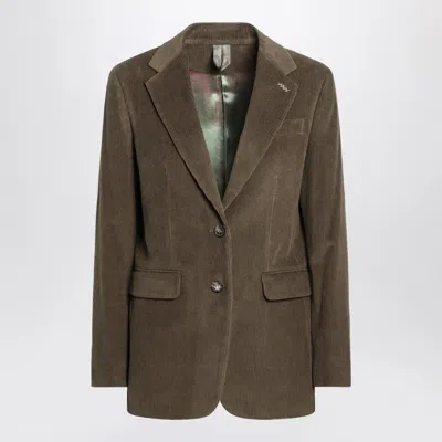 MAX MARA MAX MARA  KHAKI RIBBED JACKET