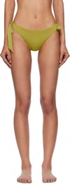 Max Mara Khaki Stefy Bikini Bottom In Green