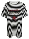 Max Mara Khaki Stripes Stars T-shirt In Multi