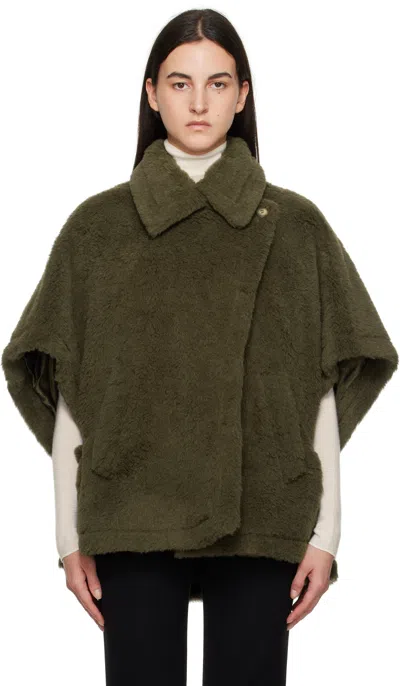 Max Mara Khaki Tebe1 Coat In 016 Kaki