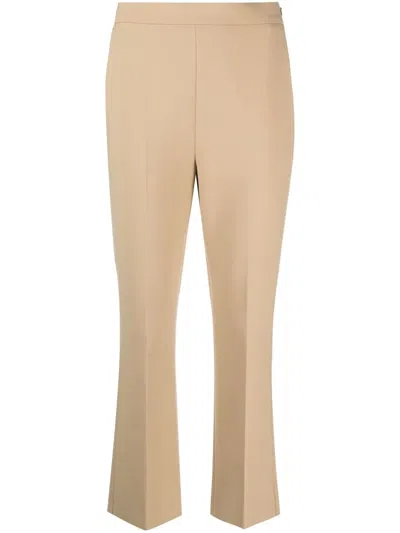 Max Mara Kick-flare Trousers In Neutral