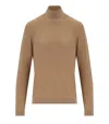 Max Mara Kiku Camel Turtleneck Sweater