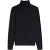 Max Mara Cashmere Rollneck Sweater In Navy