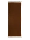 Max Mara Soft Touch Fringed Scarf In Brown