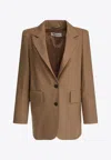 Max Mara Tailored Jackets With Notched Lapel And Flap Pockets In Camel