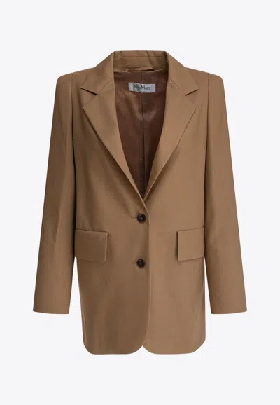 MAX MARA KITTEN SINGLE-BREASTED WOOL BLAZER