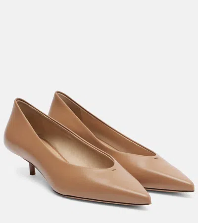 Max Mara Kittenpump Leather Pumps