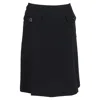 Max Mara Knee Length Skirt In Black Polyester