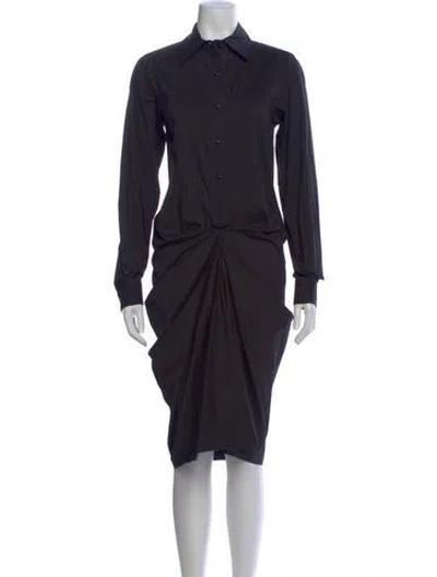 Pre-owned Max Mara Knee-length Dress In Black