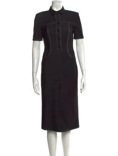 Pre-owned Max Mara Knee-length Dress In Black