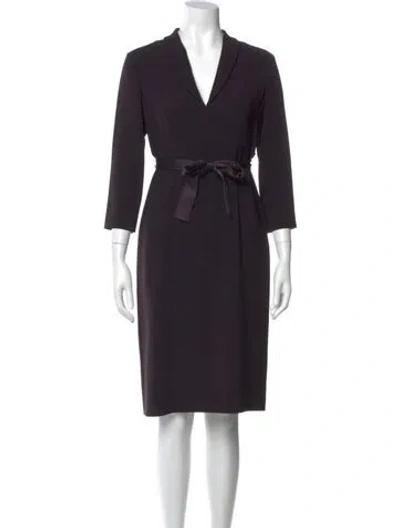 Pre-owned Max Mara Knee-length Dress In Blue