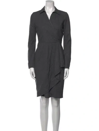 Pre-owned Max Mara Knee-length Dress In Gray