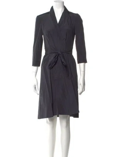Pre-owned Max Mara Knee-length Dress In Gray