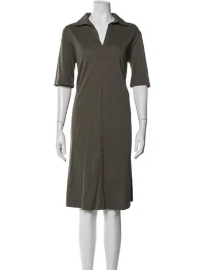Pre-owned Max Mara Knee-length Dress In Gray
