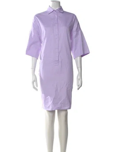 Pre-owned Max Mara Knee-length Dress In Purple