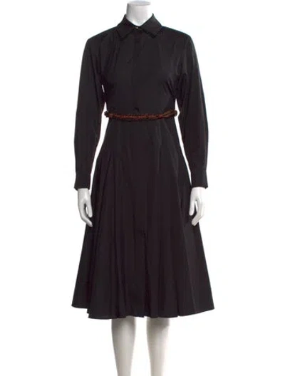 Pre-owned Max Mara Knee-length Dress W/ Tags In Black