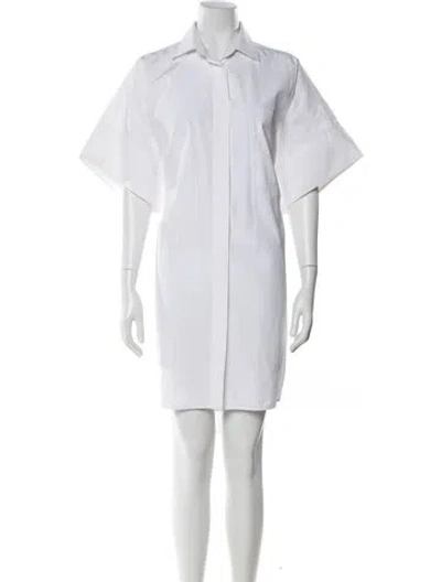Pre-owned Max Mara Knee-length Dress In White