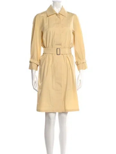 Pre-owned Max Mara Knee-length Dress In Yellow