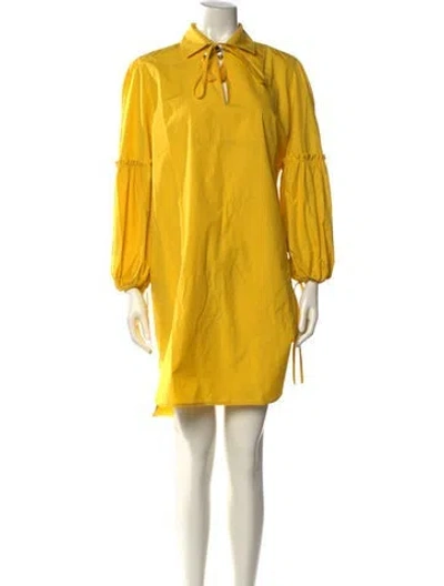 Pre-owned Max Mara Knee-length Dress In Yellow