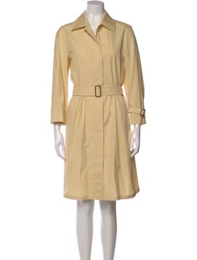 Pre-owned Max Mara Knee-length Dress In Yellow