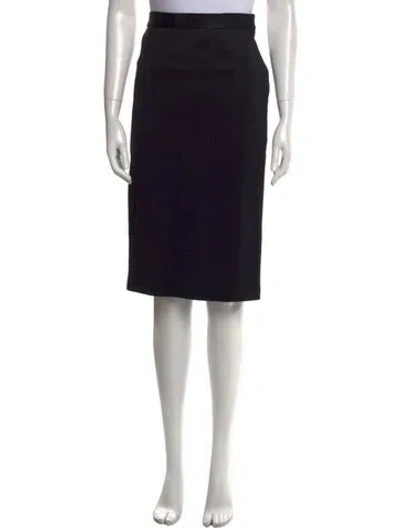Pre-owned Max Mara Knee-length Skirt In Black