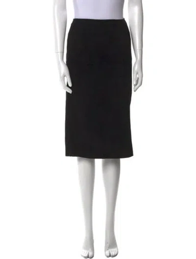 Pre-owned Max Mara Knee-length Skirt In Black