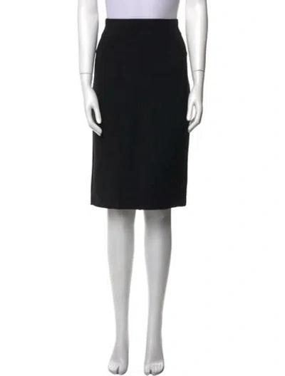 Pre-owned Max Mara Knee-length Skirt In Black