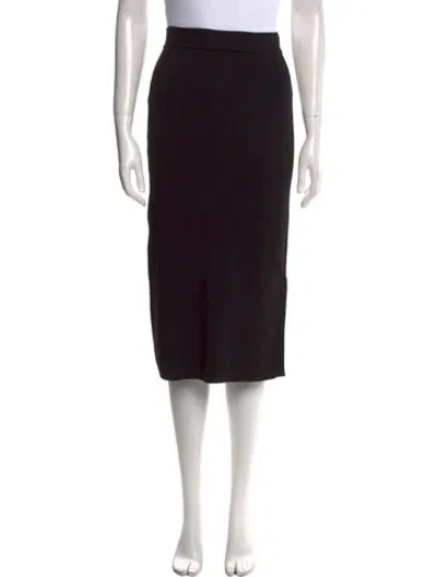 Pre-owned Max Mara Knee-length Skirt In Black