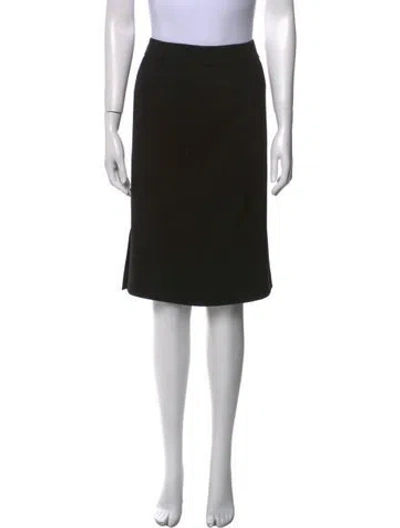 Pre-owned Max Mara Knee-length Skirt In Black