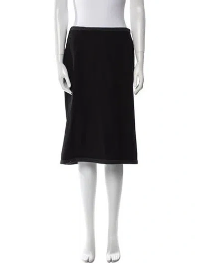 Pre-owned Max Mara Knee-length Skirt In Black