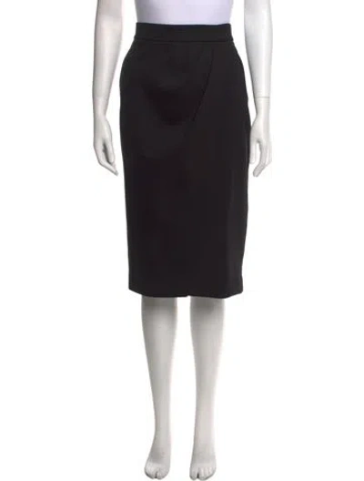 Pre-owned Max Mara Knee-length Skirt In Black