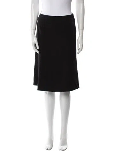 Pre-owned Max Mara Knee-length Skirt In Black