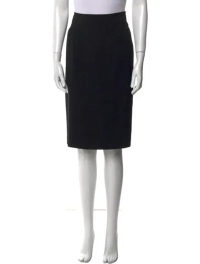 Pre-owned Max Mara Knee-length Skirt In Black