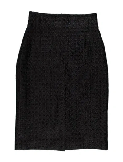 Pre-owned Max Mara Knee-length Skirt In Black