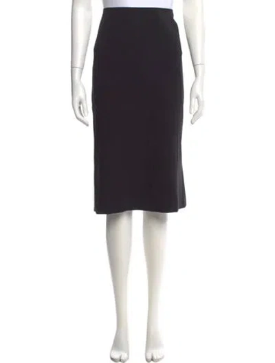Pre-owned Max Mara Knee-length Skirt In Black