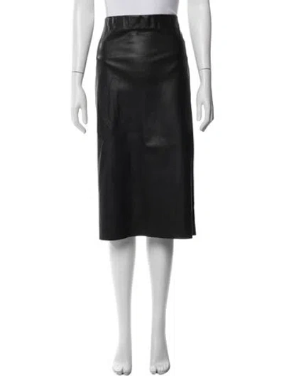 Pre-owned Max Mara Knee-length Skirt In Black